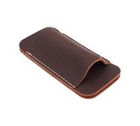 Create idea EDC Organisateur Ceinture Couteau-s Gaine Couteau Pliant-s Support Horizontal Cuir pour Ceintures 2 Pouces Et Moins Marron (11,6x4,5cm)
