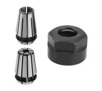 Create idea ER11 Lot d'écrous de serrage à ressort - Colliers de serrage 1/4" et 1/8" avec écrou de serrage ER11 - Convient pour CNC, fraisage, tour et machines de gravure