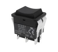 Create idea Interrupteur à bascule 6 broches HY12-9-3 125/250 V 20 A/2 HP pour outils électriques industriels et équipements électriques