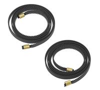 Create idea Kit de courroie de distribution GT2-6 mm avec boucle, pas de 2 mm de largeur 6 mm en caoutchouc compatible avec Ender-3 (axes X et Y)