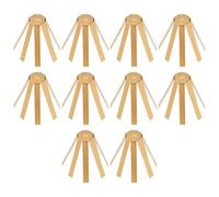 Create idea Lot de 10 Cales D'adaptation en Laiton à 8 Broches Adaptées Aux Arbres Coniques de 0,355 Pouce Et Aux Hosels de 0,370 Pouce