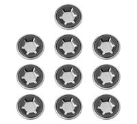 Create idea Lot de 10 Capuchons de Bague de Retenue de Roulement à 6 Dents de 12 Mm Diamètre Extérieur de 26 Mm pour Arbres d'essieu de 12 Mm