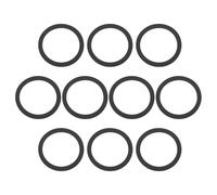Create idea Lot de 10 Joints Plats en Caoutchouc 56,5 X 46 X 2 Mm Adaptés Aux Tuyaux Et Canalisations d'évacuation Noirs