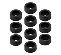 Create idea Lot de 10 Pieds de Fauteuil Inclinable 31 X 29,4 X 11,9 Mm en PE pour Coiffeuses Armoires Chaises Canapés Noir