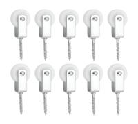 Create idea Lot de 10 poulies en nylon de 30 mm à suspendre pour patio, balcon, toit, murs, installations 38 x 6 mm