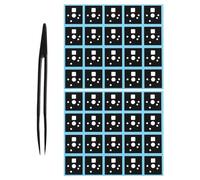 Create idea Lot de 120 coussinets d'arbre de clavier mécanique - 1,65 x 1,55 cm - Compatible avec Cherry MX - Compatible avec Gateron - Noir