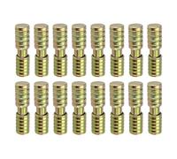 Create idea Lot de 16 paires de chevilles d'alignement en acier au carbone pour plinthe de train - Convient pour trou de Ø 8 mm