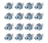 Create idea Lot de 16 pinces de soudage en acier au chrome vanadium, 50 x 25 mm, pour soudage, réparation de patchs dans les sols, les ailes, les portes, les coques de soudage en métal