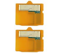 Create idea Lot de 2 adaptateurs de carte microSD TF vers XD pour carte mémoire compatible avec Olympus U1040 u9000 u7000 u6000 SP590 Jaune