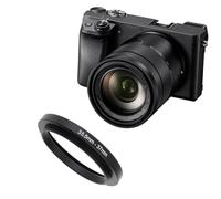 Create idea Lot de 2 adaptateurs de filtre UV pour appareil photo 35,5 mm vers 37 mm pour photographie/vidéo Filtre UV ND Filtre polarisant CPL