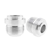 Create Idea Lot de 2 adaptateurs de raccord de carburant AN10 - Tuyau rond mâle - Pour réservoir de carburant et d'huile