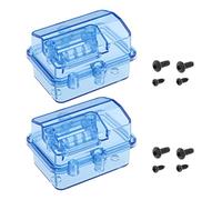 Create idea Lot de 2 boîtiers étanches et Transparents pour récepteurs ESC étanches et résistants à la poussière avec vis pour servo de Voiture RC Crawler RC 1/10 1/8 HSP