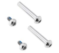 Create idea Lot de 2 boulons de fixation M8 semi-ronds hexagonaux pour suspension arrière de vélo VTT 40 mm avec sous-clous de 12 mm