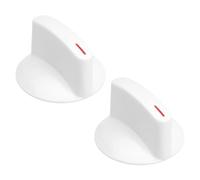 Create idea Lot de 2 boutons de sélecteur de lave-linge avec clip de rechange WH1X2721 AP2044893 compatible avec Haier compatible avec Whirlpool Blanc