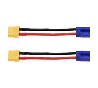Create idea Lot de 2 câbles adaptateurs XT90 femelle vers mâle EC5 12 AWG pour modèles de voiture télécommandée, modèles d'avions et de bateaux