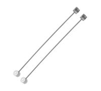 Create idea Lot de 2 câbles d'embase à double extrémité avec barillet de 7 mm Compatible avec les vélos vintage Dia-Compe Argenté 110 mm