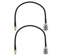 Create idea Lot de 2 câbles SMA femelle vers UHF SO239 femelle RG58 compatibles avec Wouxun compatibles avec Baofeng compatible avec les câbles coaxiaux d'extension d'antenne radio Quasheng