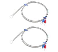Create idea Lot de 2 capteurs de température thermocouple de type K 6 mm Sonde haute température 0 à 600 °C en acier inoxydable avec fil de 1 m