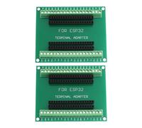 Create idea Lot de 2 cartes de dérivation ESP32 GPIO 1 en 2 avec WiFi sans fil Bluetooth pour ESP-WROOM-32, vert, 77 x 63 mm