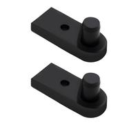 Create idea Lot de 2 Charnières de Porte de Douche de Remplacement à Axe Unique de 7,5 Mm pour Salle de Bain Balcon Porte en Verre à Ouverture Libre