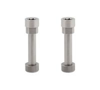 Create idea Lot de 2 Charnières Pivotantes en Métal Compatible avec B-ose QuietComfort QC35 Les écouteurs Pièces de Réparation pour Mécanisme de Rotation des Oreillettes Argent