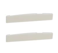 Create idea Lot de 2 chevalet en os de bœuf pour guitare folk classique 76 x 3 x 13 mm Blanc