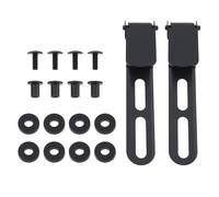 Create Idea Lot de 2 Clips de Lame Fixe avec rondelles compatibles avec Kydex Ulticlip 85 x 15 mm Noir