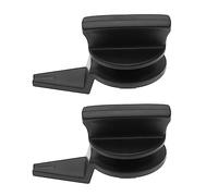 Create idea Lot de 2 clips de remplacement pour bouton de sécurité triangulaire 1J0867467 3C9867467 1J0867468 3C9867468 Compatible avec Touran Compatible avec Bora Plastique Noir
