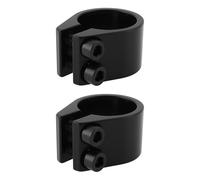 Create idea Lot de 2 colliers de serrage en alliage d'aluminium pour tige de selle de vélo à dégagement rapide Noir 31,8 mm