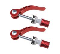 Create idea Lot de 2 colliers de serrage M6 × 65 mm pour tige de selle de vélo à dégagement rapide pour vélo de route, VTT, rouge