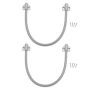 Create idea Lot de 2 conduits flexibles de porte en acier inoxydable de 408 mm pour système de contrôle d'accès, câble vidéo