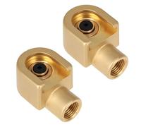 Create idea Lot de 2 connecteurs à crochet pour pistolet à graisse BSP femelle compatible avec tuyaux de pistolet à graisse standard pour 15/16 mm AF