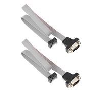 Create idea Lot de 2 connecteurs série DB9 mâle à 9 broches vers carte mère IDC 10 broches PNL9M16 40 cm