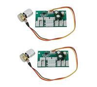 Create idea Lot de 2 contrôleurs de vitesse de ventilateur 4 broches 8 voies 60 x 35 x 16 mm 12 V pour ordinateur