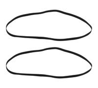 Create idea Lot de 2 courroies de rechange en caoutchouc noir pour gramophone, tourne-disque, phonographe, 190 mm, longueur pliée 5 mm