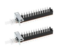 Create idea Lot de 2 interrupteurs à bouton-poussoir autobloquant 8PDT 8 pôles 24 broches 1 A CC 30 V 1 A pour le contrôle du signal