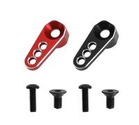 Create idea Lot de 2 Klaxons de Bras servo 25T en Alliage d'aluminium compatibles avec TRX4M 1/18 RC Crawler Car Rouge et Noir