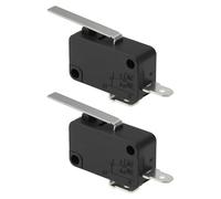 Create idea Lot de 2 Micro-interrupteurs de Fin de Course à 2 Broches avec Levier VMN-15 125/250 V CA avec Contrôle de Courant