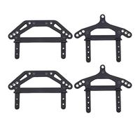 Create idea Lot de 2 postes de carrosserie Avant et arrière compatibles avec VRX FTX Carnage 1/10 RC Car RH1001 RH1002 RH1011 RH1013 Pièces de Rechange RC en Plastique Noir