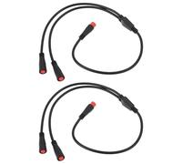 Create idea Lot de 2 rallonges à 2 broches pour modifier la lumière de scooter électrique 1 mâle vers 2 femelles en Y