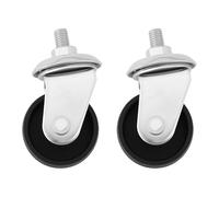 Create idea Lot de 2 roulettes jack horizontales 60 mm 3 tonnes Filetage 12 mm pour cric au sol