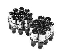 Create idea Lot de 20 câbles audio XLR 3 broches mâle et femelle pour microphone