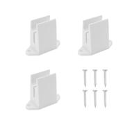 Create idea Lot de 3 supports de manivelle en plastique avec vis pour auvent, store roulant, persienne, fenêtre, tige de manivelle de 13 mm - 44,3 x 56,3 mm
