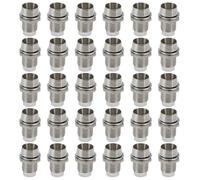 Create idea Lot de 30 supports LED en métal de 5 mm pour diodes électroluminescentes, support de montage à clip pour indicateur LED Argenté