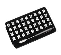 Create idea Lot de 37 outils poinçonnage 6 mm avec lettres l'alphabet (A-Z) et chiffres (0-9) pour fabrication selle,artisanat du cuir,gaufrage,estampage loisirs créatifs,impression sur cuir