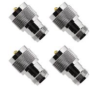 Create idea Lot de 4 adaptateurs coaxiaux RF type N femelle vers UHF mâle PL259 contacts plaqués or