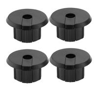 Create idea Lot de 4 bagues de câble en plastique de 2,5 cm pour câble Ethernet Starlink, trous de fil, câbles réseau, cartes fixes (noir)