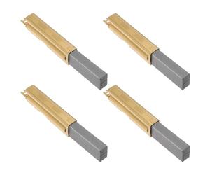 Create idea Lot de 4 Balais de Charbon pour Moteur de Turbine 6,3 X 11 X 28 Mm Compatible avec Parkside PNTS 30/4 Domel