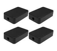 Create idea Lot de 4 Boîtes de Jonction 55 X 35 X 15 Mm Boîtier électrique en ABS Petit Boîtier de Projet électrique étanche pour Boîtier PCB électronique Boîte de Loisirs électronique Noir
