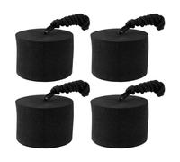 Create idea Lot de 4 Bouchons de Dalot pour Kayak EVA 4,5 X 3,1 Cm pour Trous de Moins de 1,5 à 1,75 Pouces pour Kayak Assis sur Le Dessus Bateau de Pêche Noir Grand
